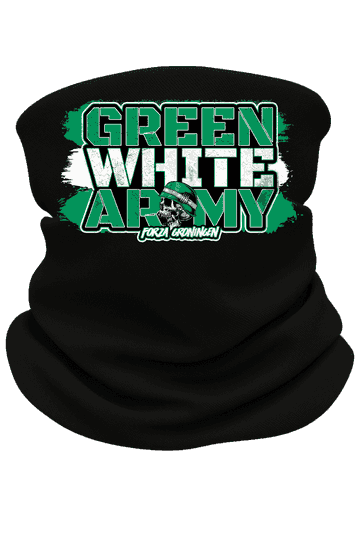 Green white army Neckwarmer