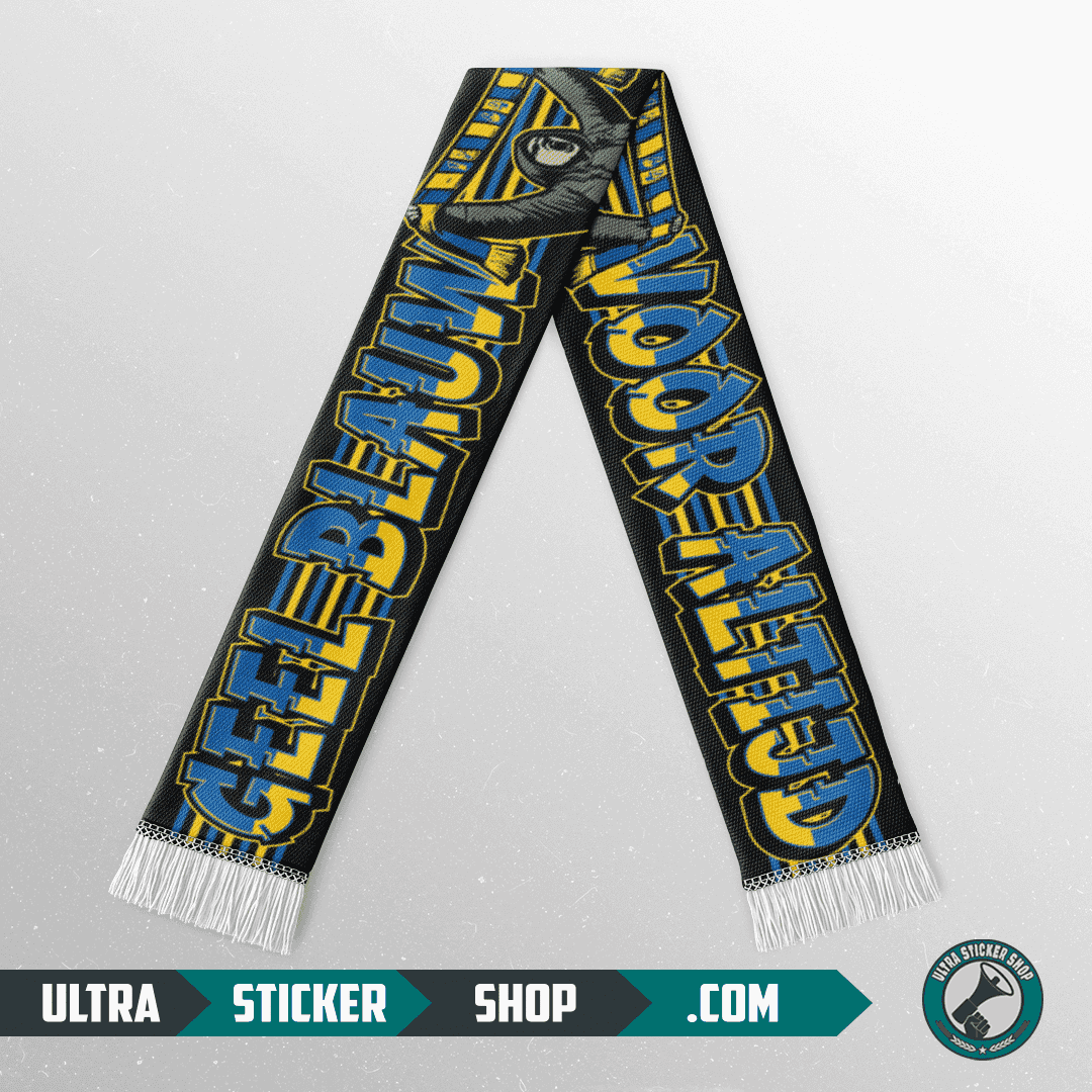 Geel blauw voor altijd Scarf