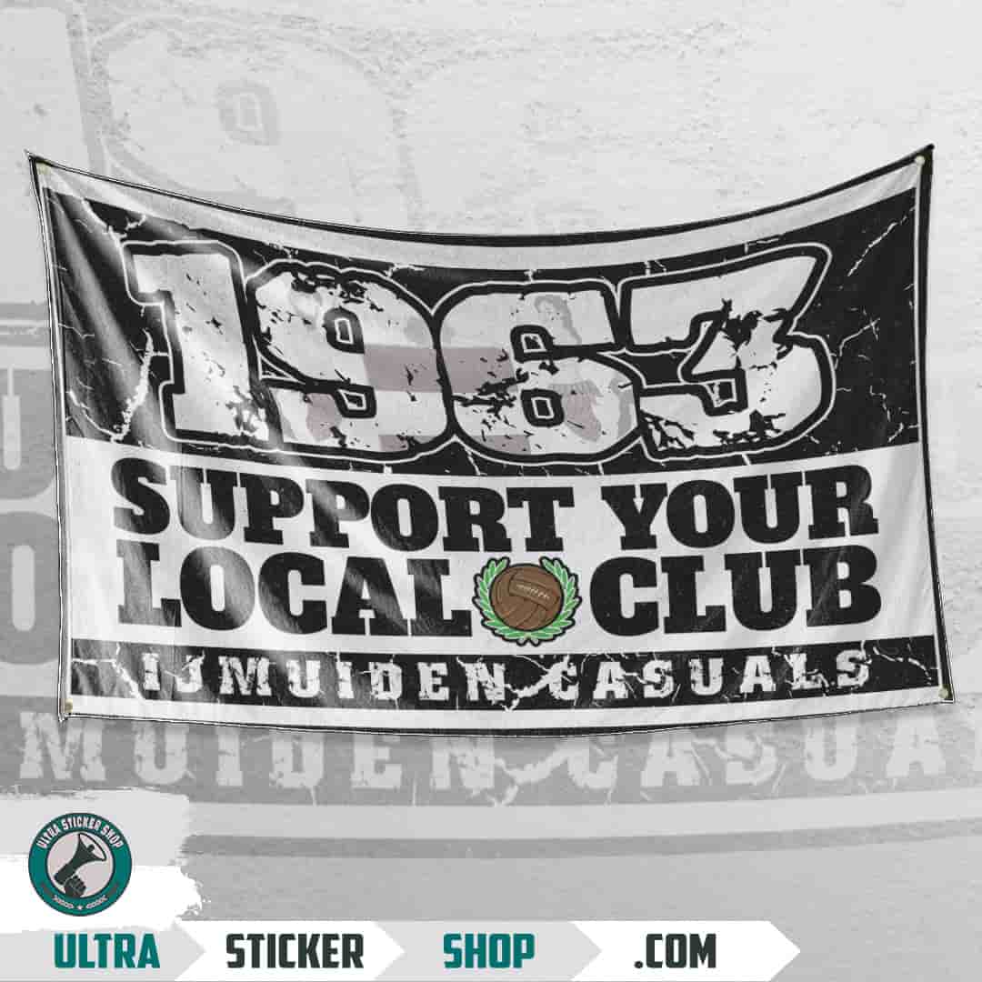 1963 support your local club Flag