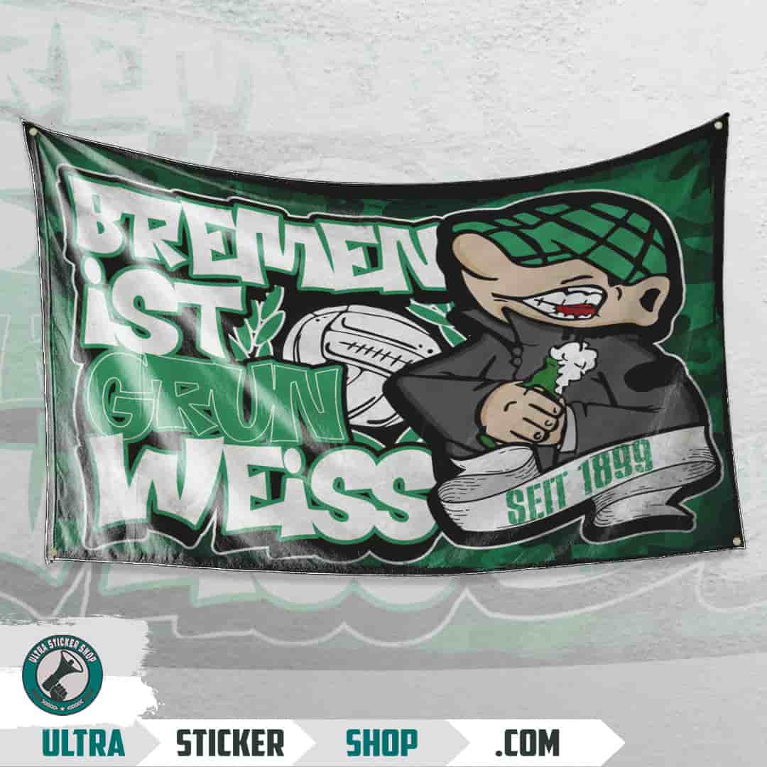 Bremen ist grün weiss Flag