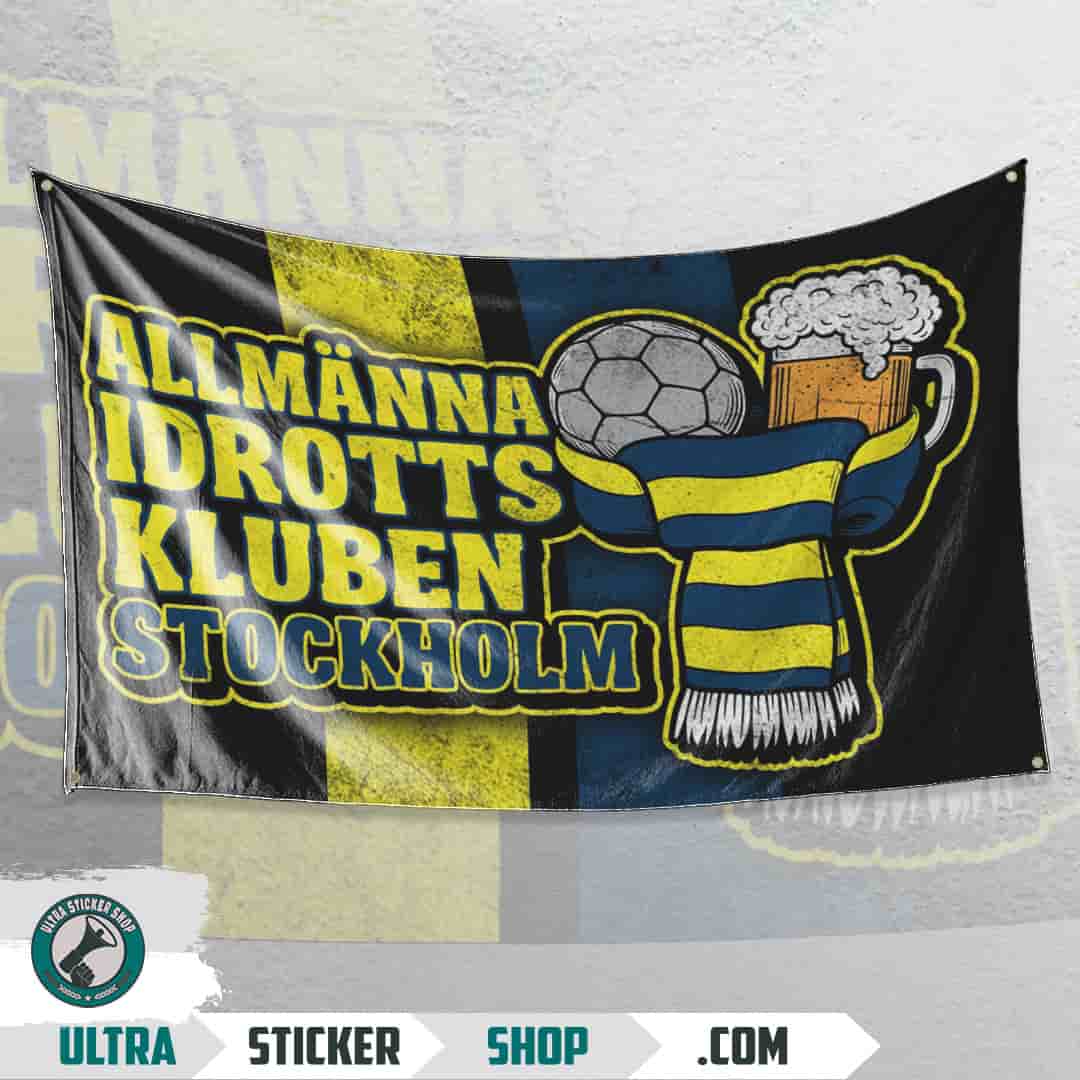 ALLMÄNNA IDROTTSKLUBBEN STOCKHOLM Flag