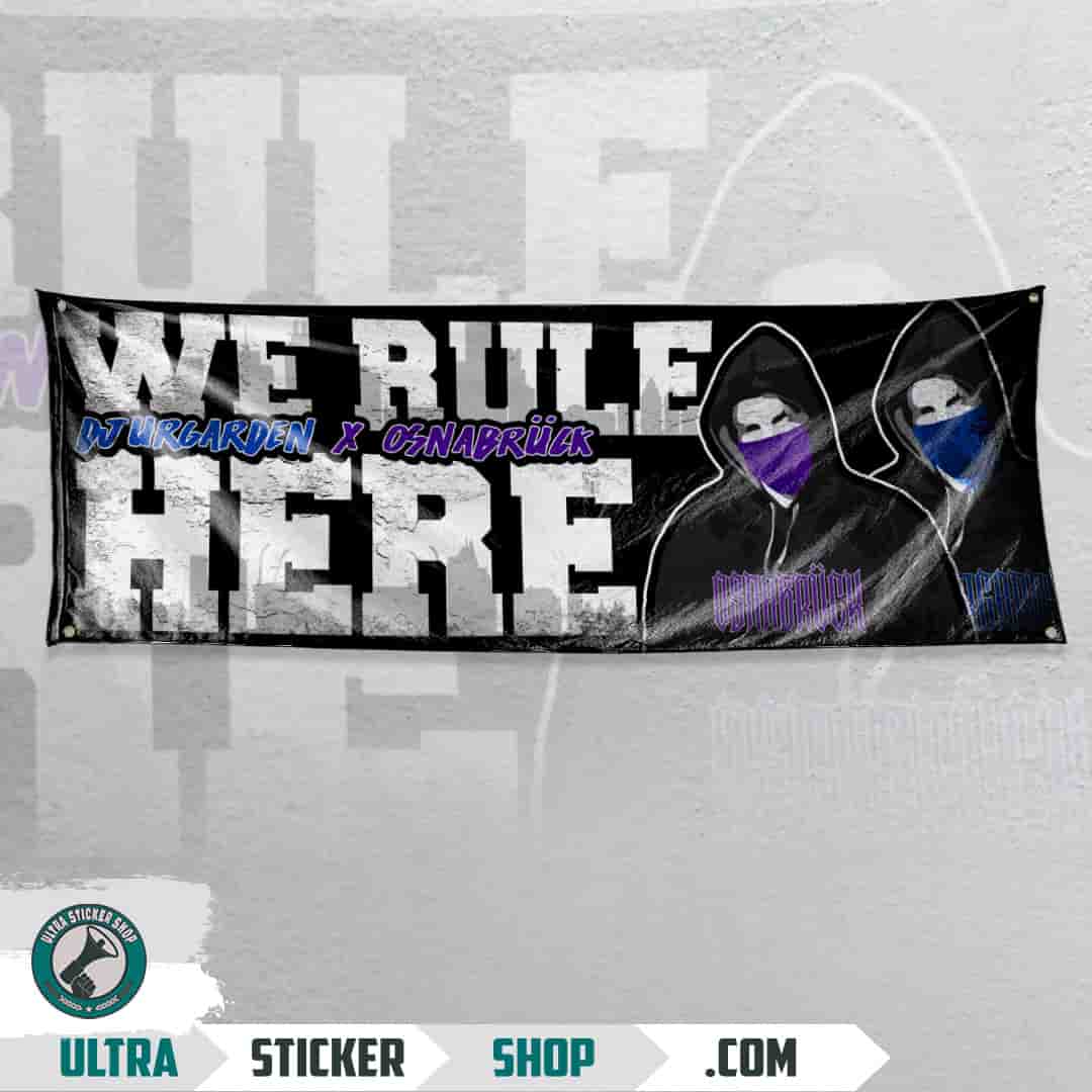 We Rule Here Djurgarden x Osnabrück Flag