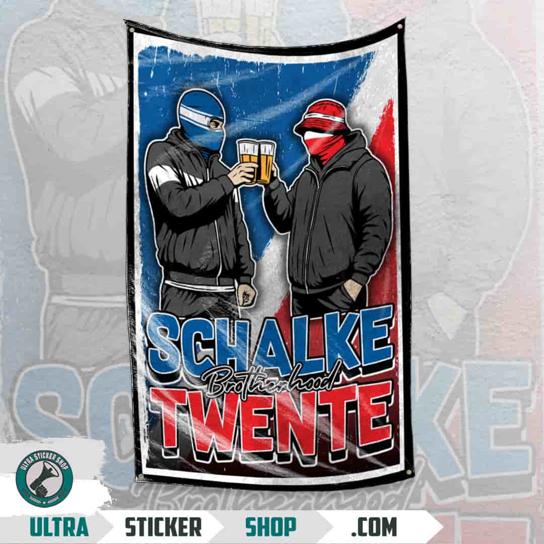 Schalke Brotherhood Twente Flag