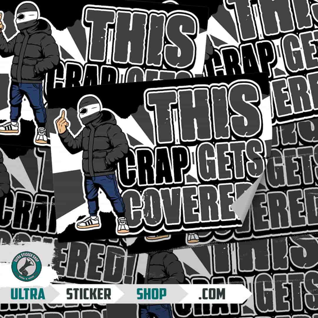 This Crap Get Covered! Stickers
