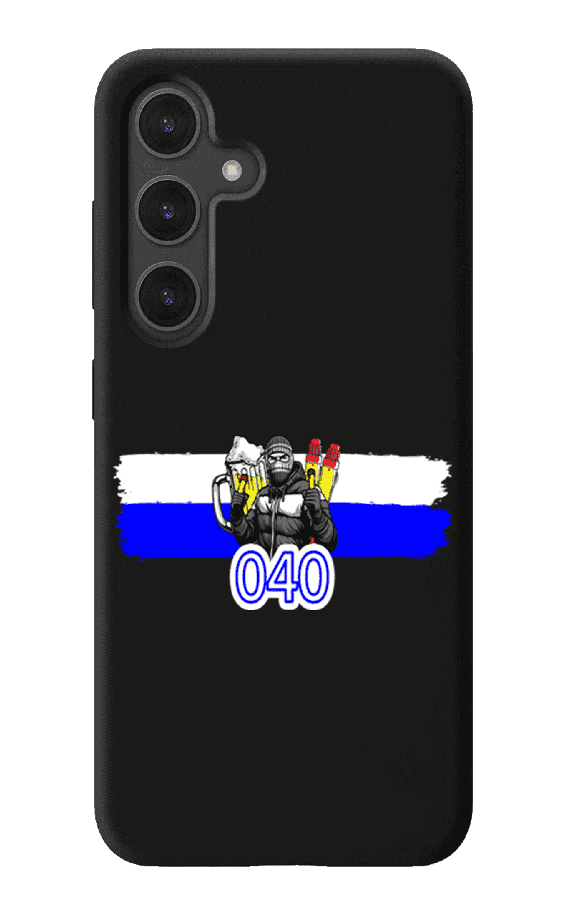 (Blauw-wit) 040 Samsung Case