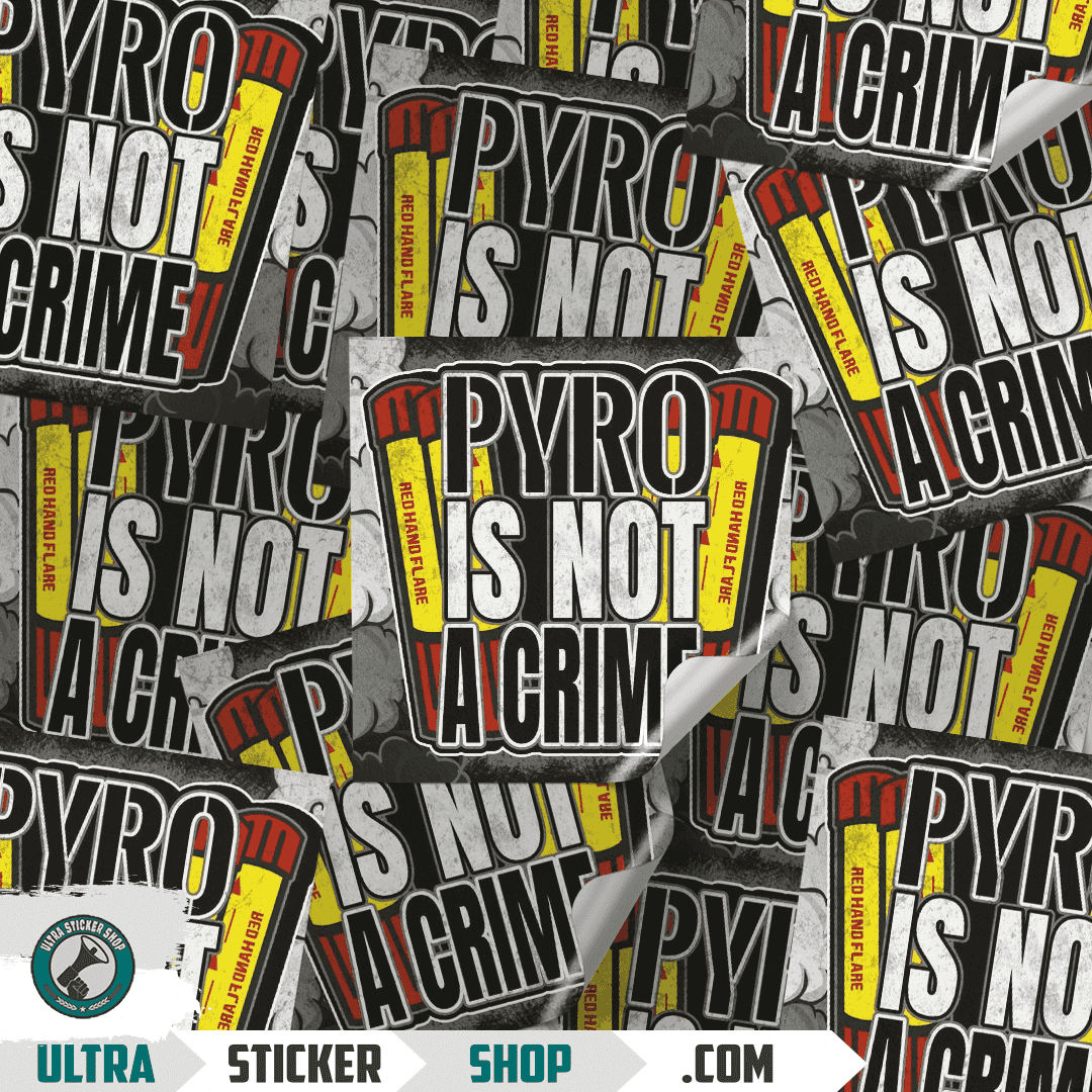 Pyro is not a crime Stickers