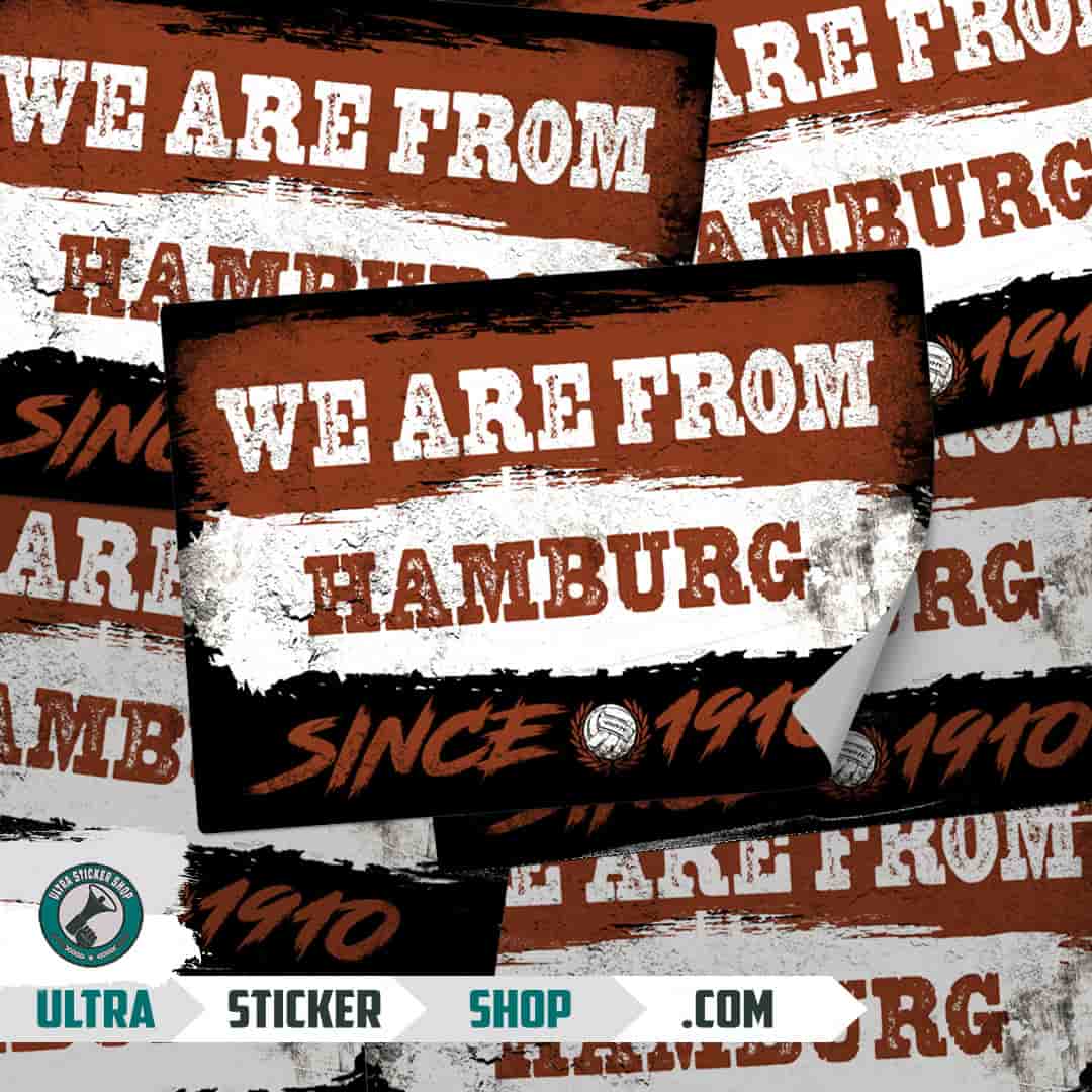 We are from Hamburg since 1910 Stickers
