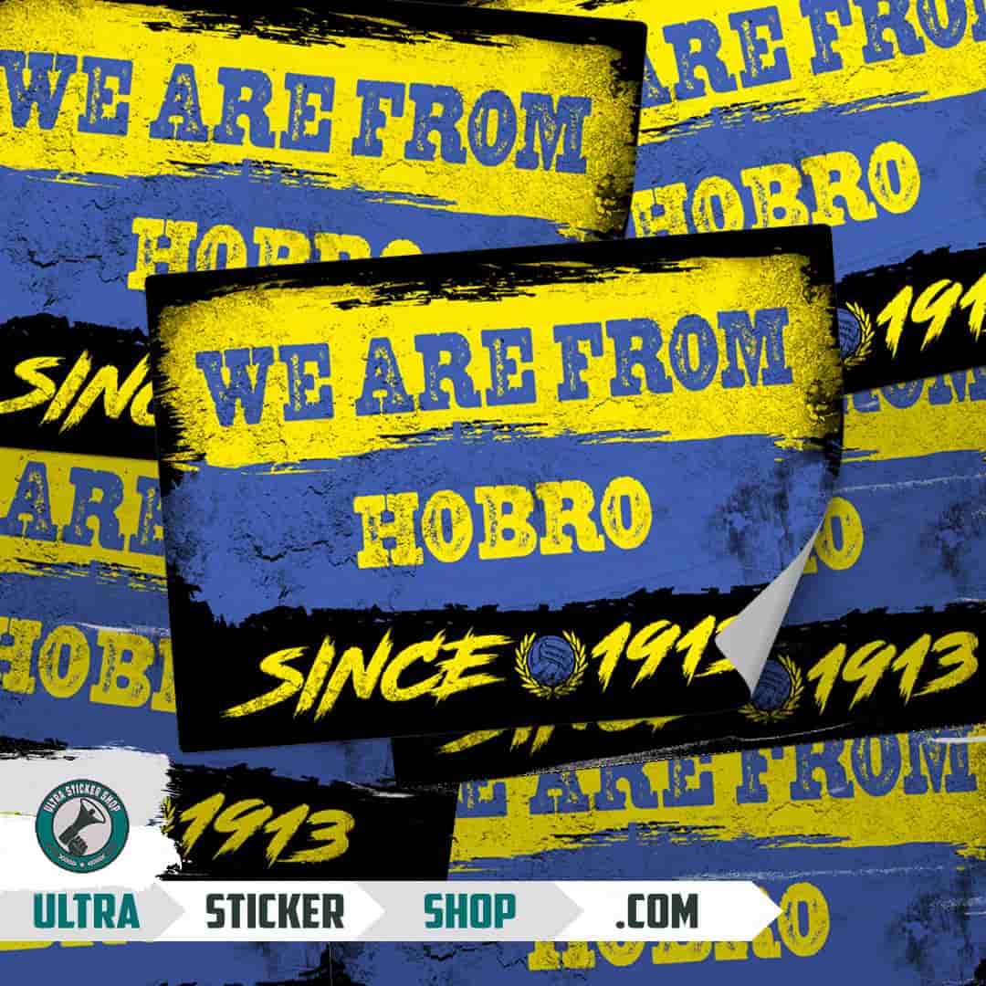 We are from Hobro since 1913 Stickers