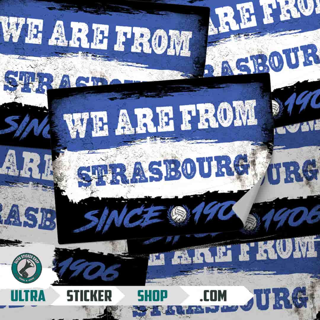 We are from Strasbourg since 1906 Stickers