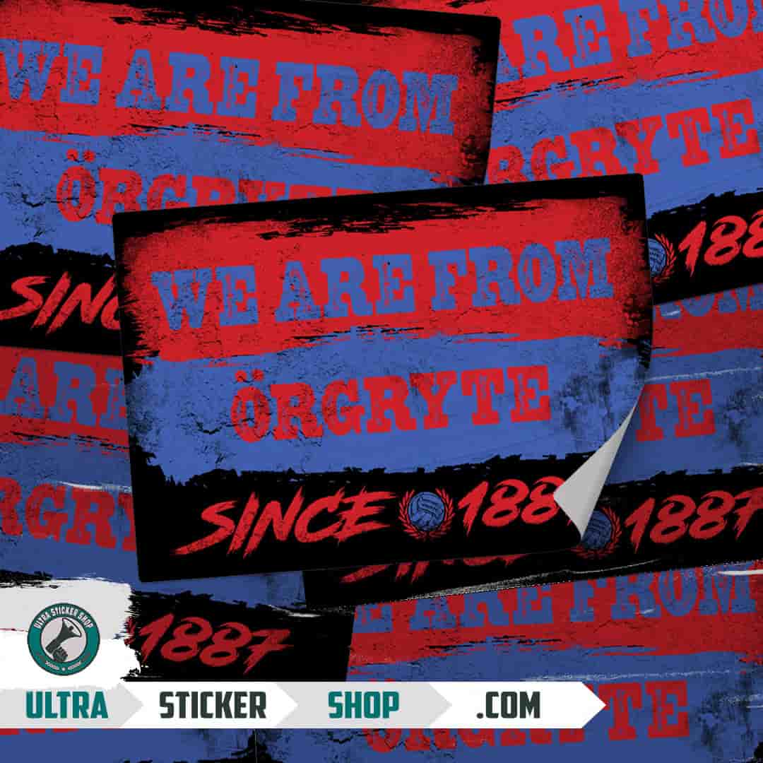 We are from Örgryte since 1887 Stickers
