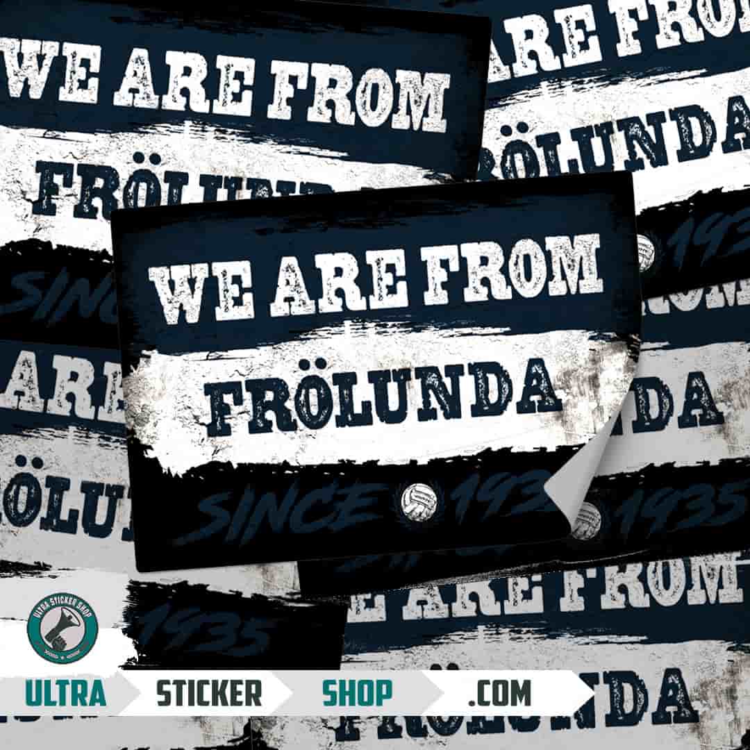 We are from Frölunda since 1935 Stickers