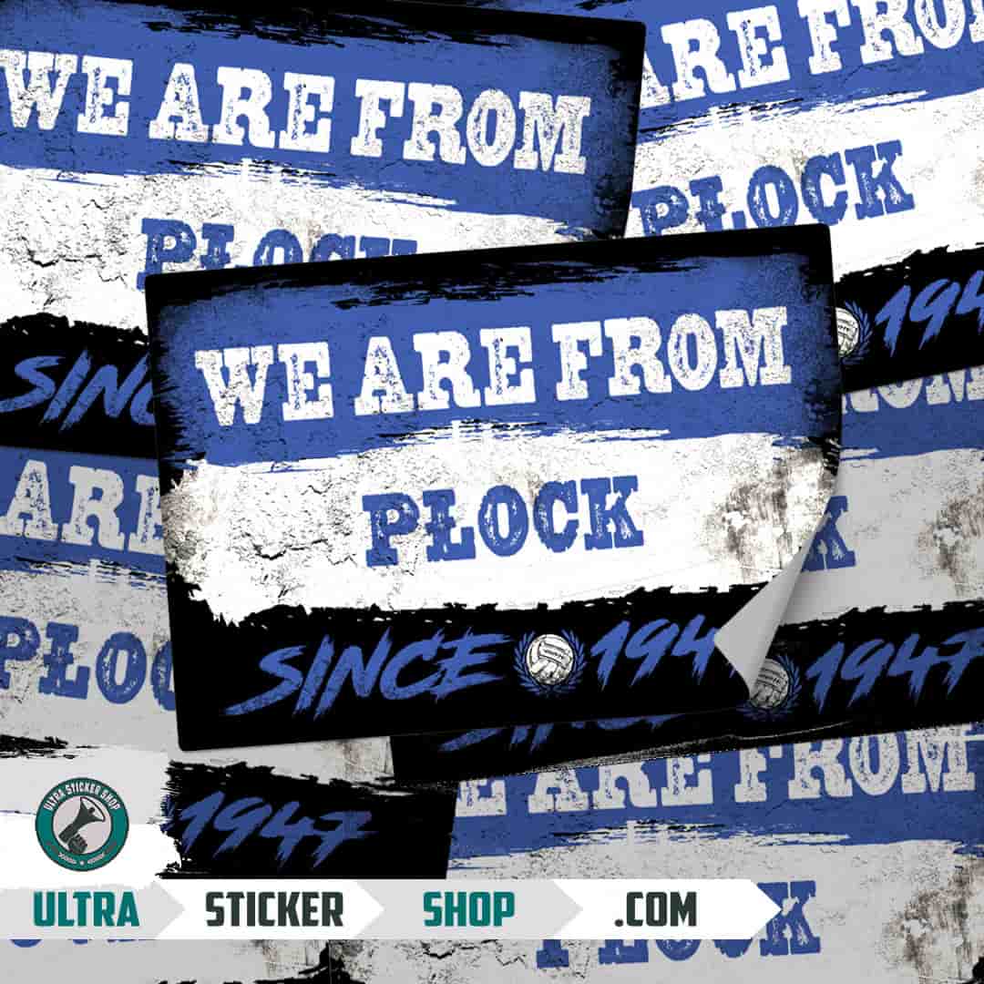 We are from Płock since 1947 Stickers