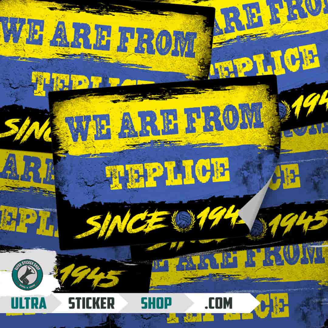 We are from Teplice since 1945 Stickers