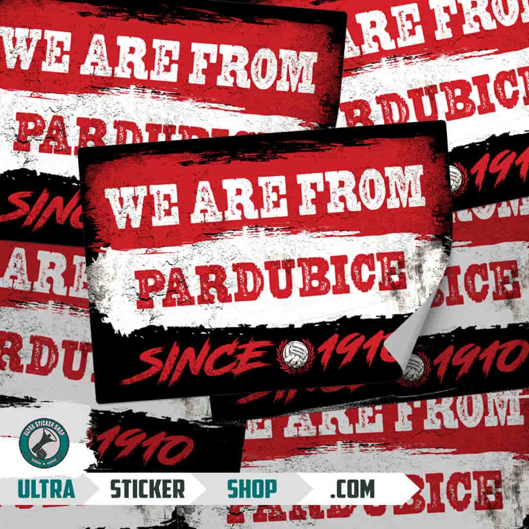 We are from Pardubice since 1910 Stickers