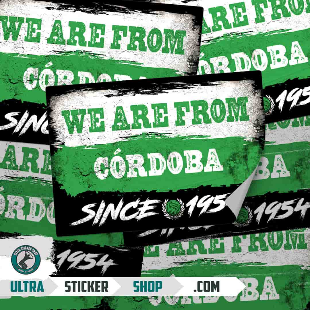 We are from Córdoba since 1954 Stickers