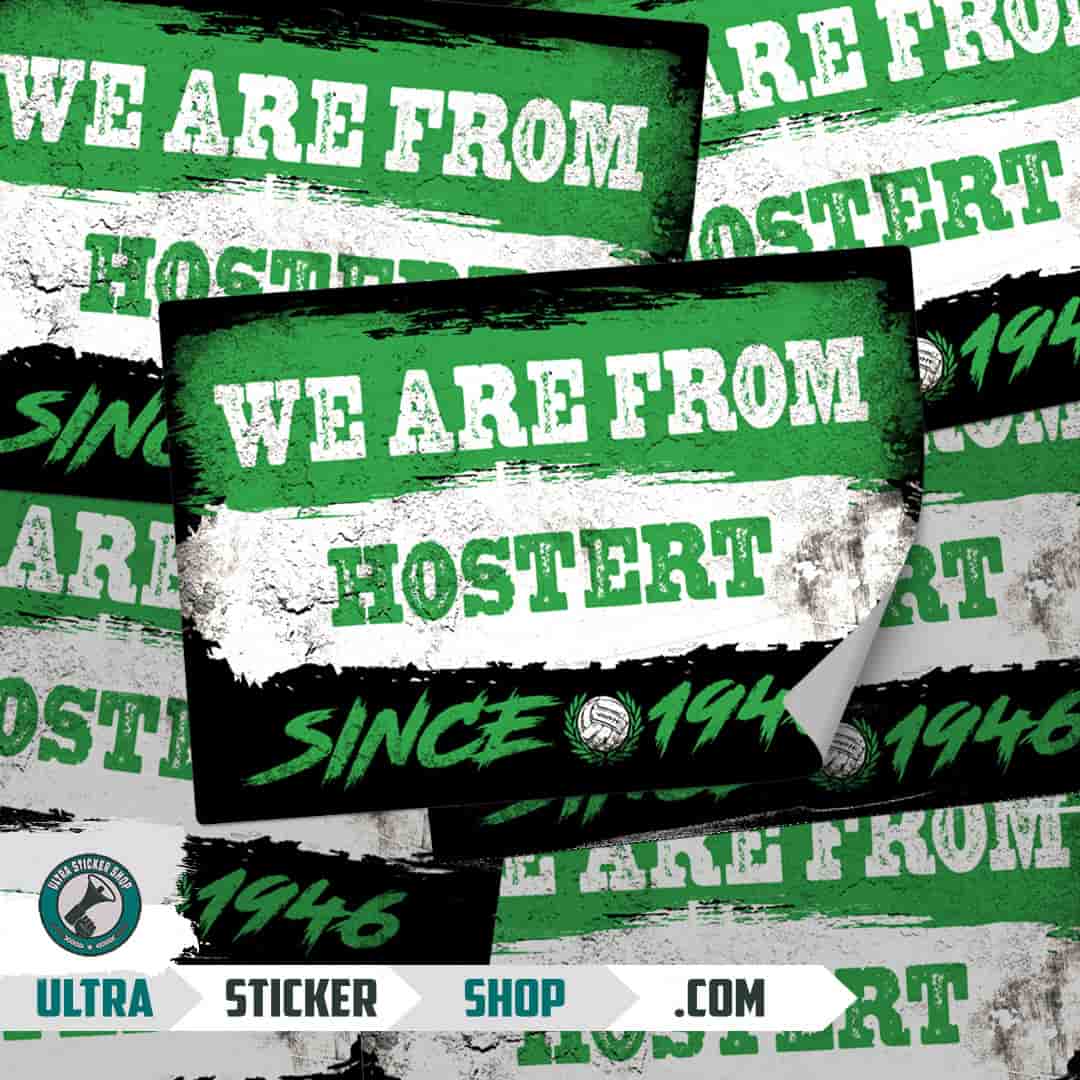 We are from Hostert since 1946 Stickers