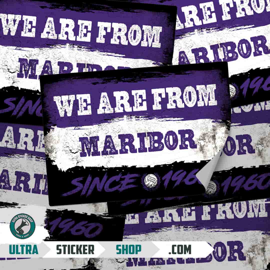 We are from Maribor since 1960 Stickers