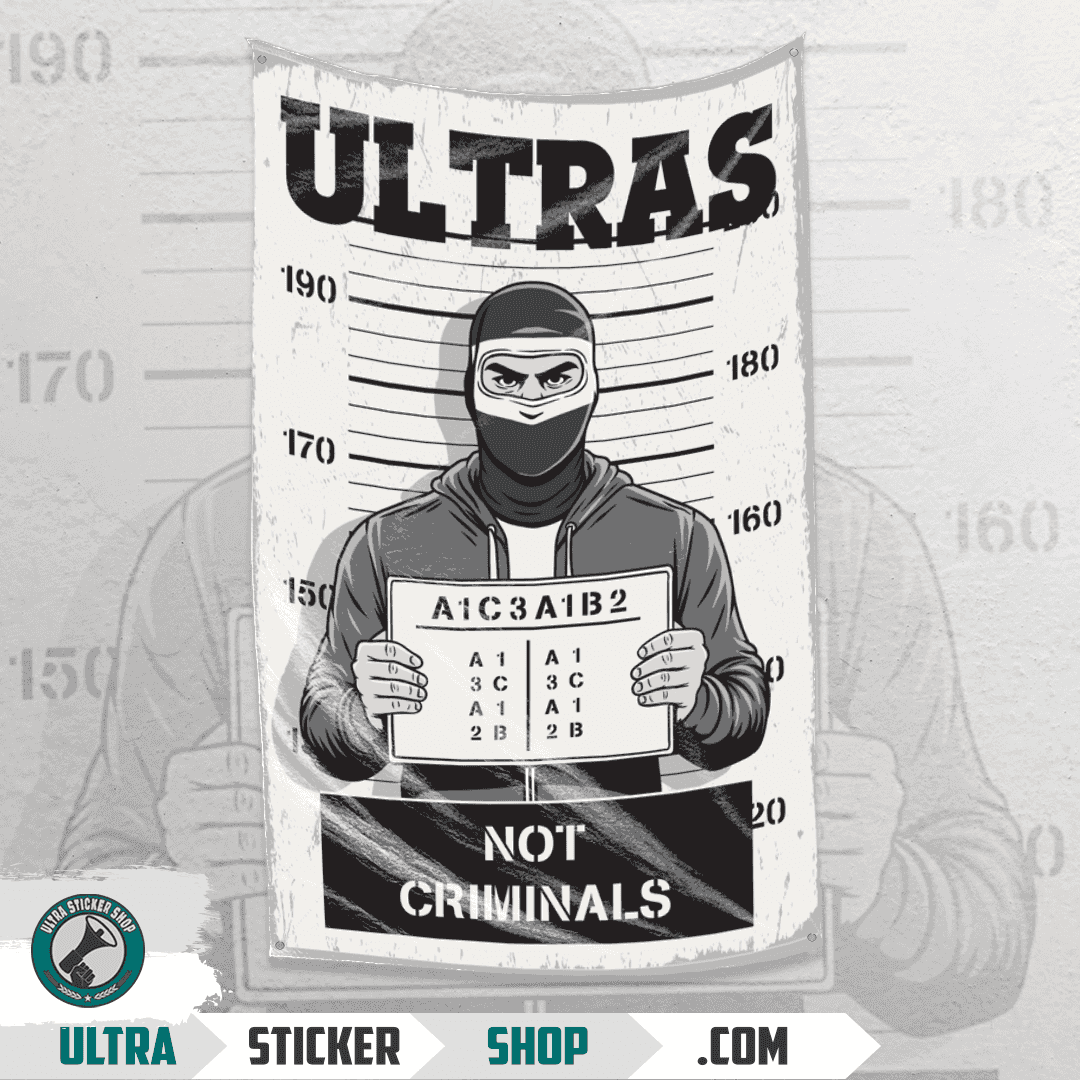 Ultras not criminals Flag