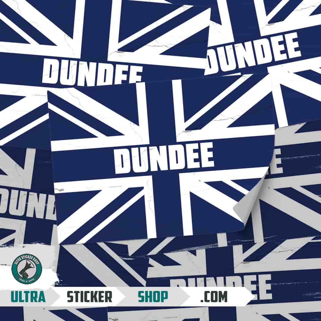 Dundee Union Jack Stickers