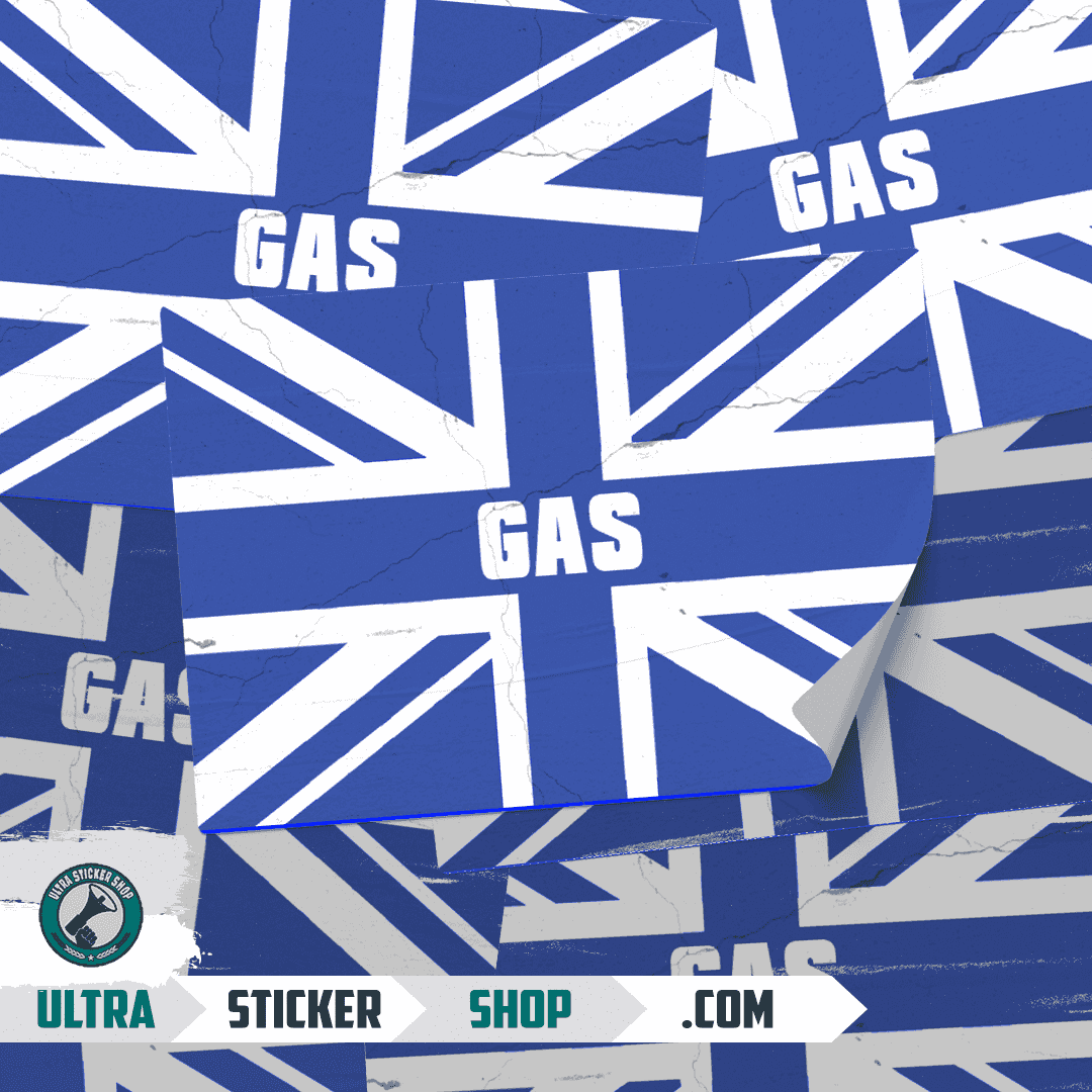 Gas Union Jack Stickers