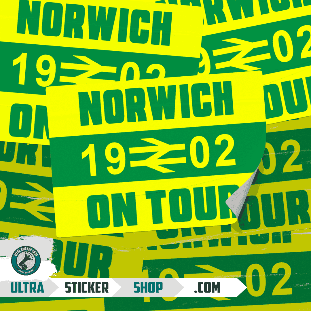 Norwich 1902 on tour Stickers