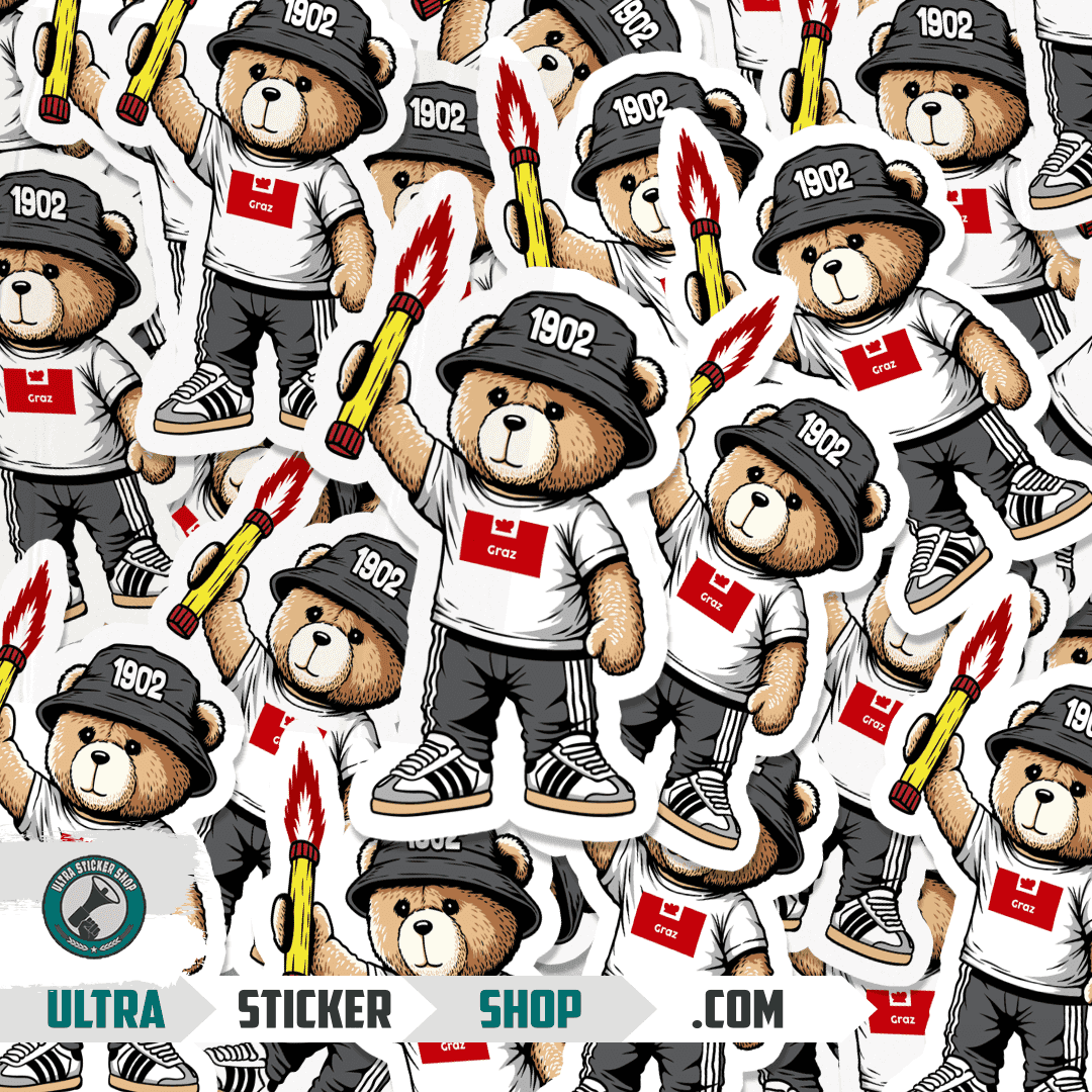 Graz 1902 bear Stickers