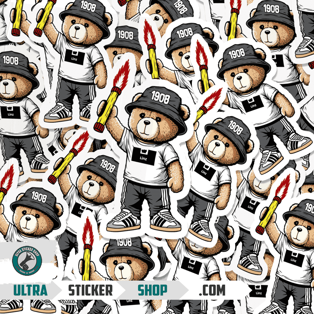 Linz 1908 bear Stickers