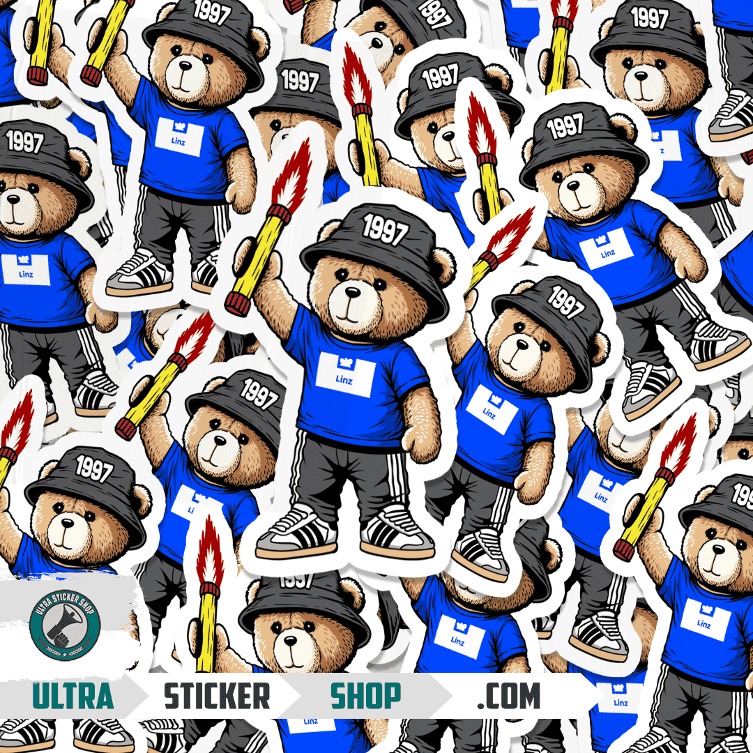 Linz 1997 bear Stickers