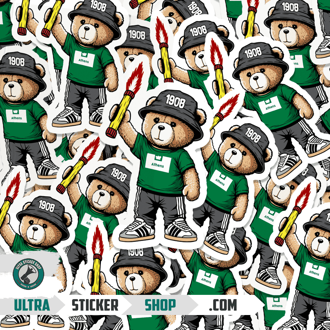 Athens 1908 bear Stickers