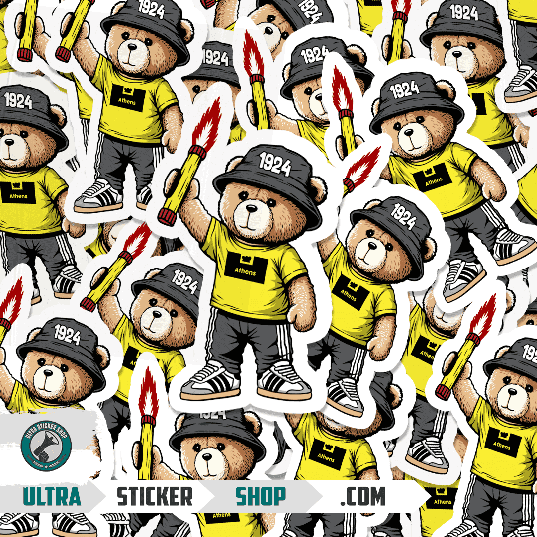 Athens 1924 bear Stickers