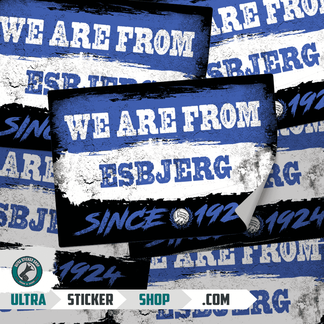 We are from Esbjerg since 1924 Stickers