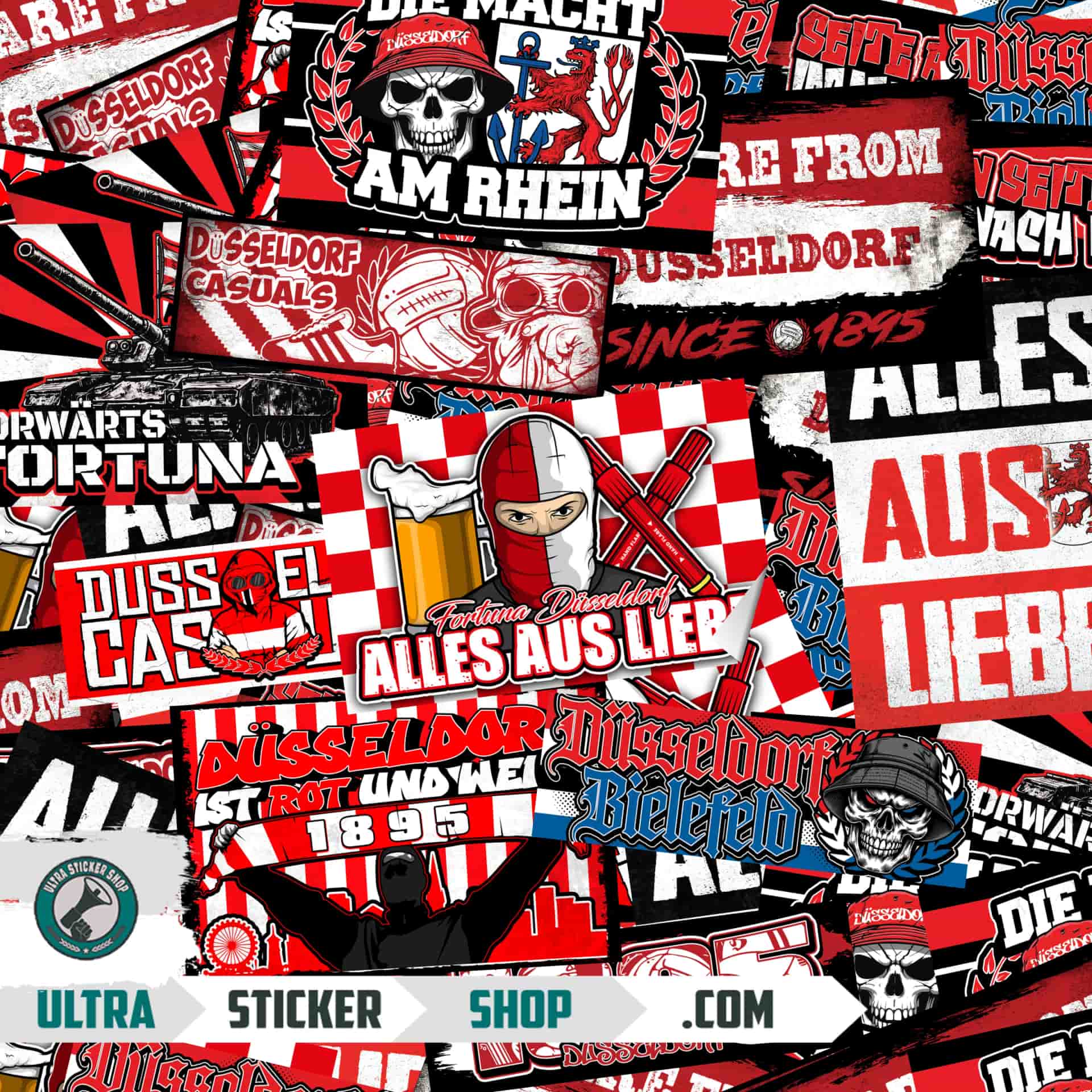 Düsseldorf Sticker-Mix