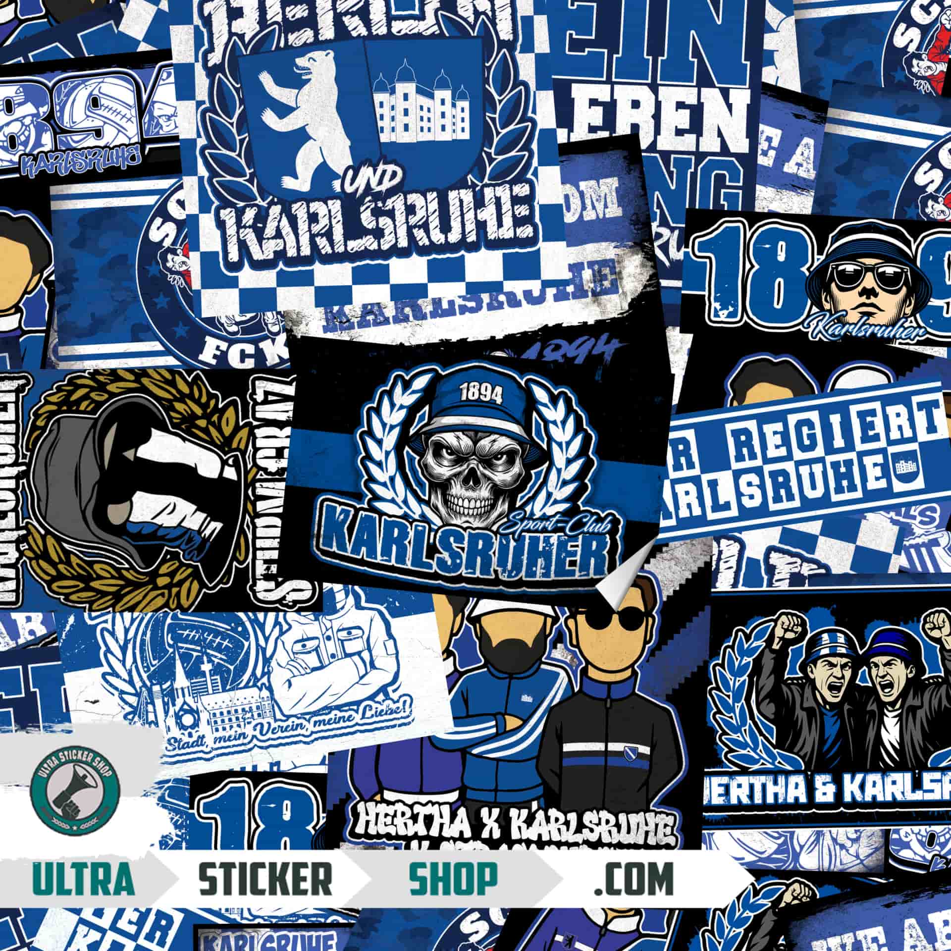 Karlsruher Sticker-Mix