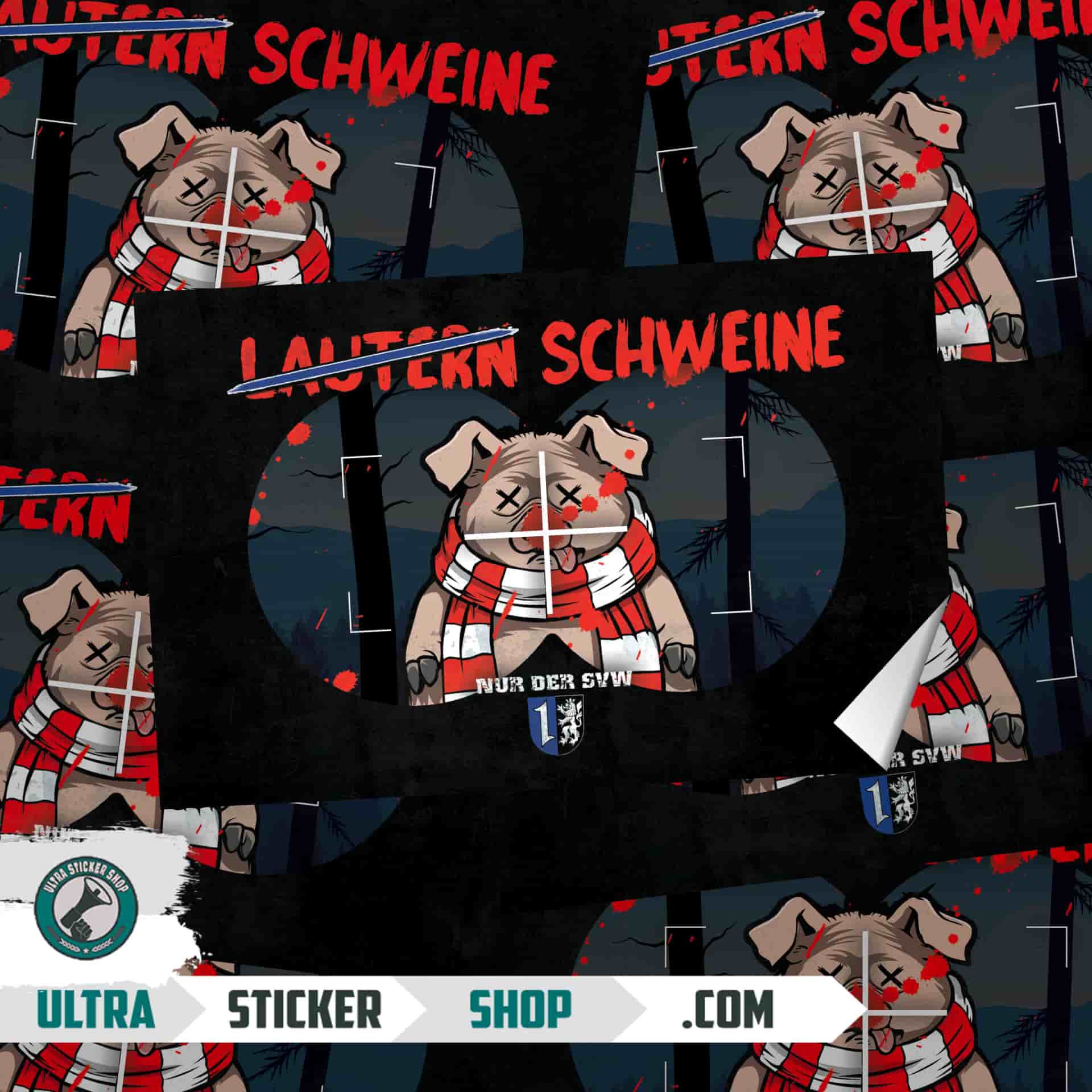 Lautern Schweine Mannheim Stickers
