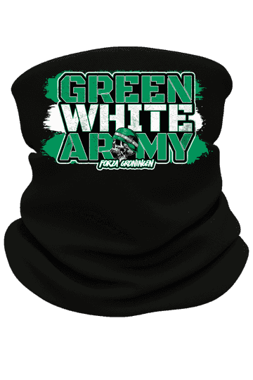 Green white army Neckwarmer
