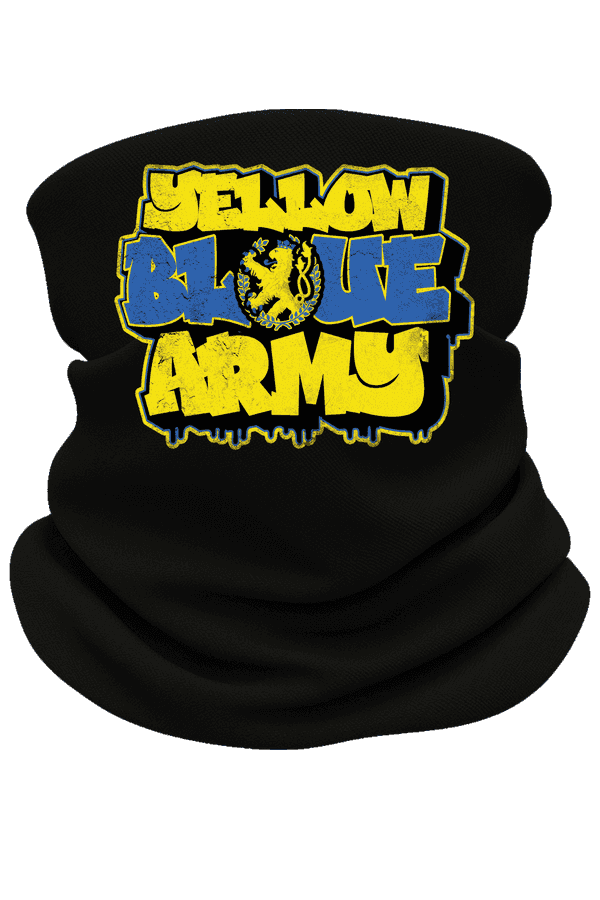Yellow Blue Army Neckwarmer