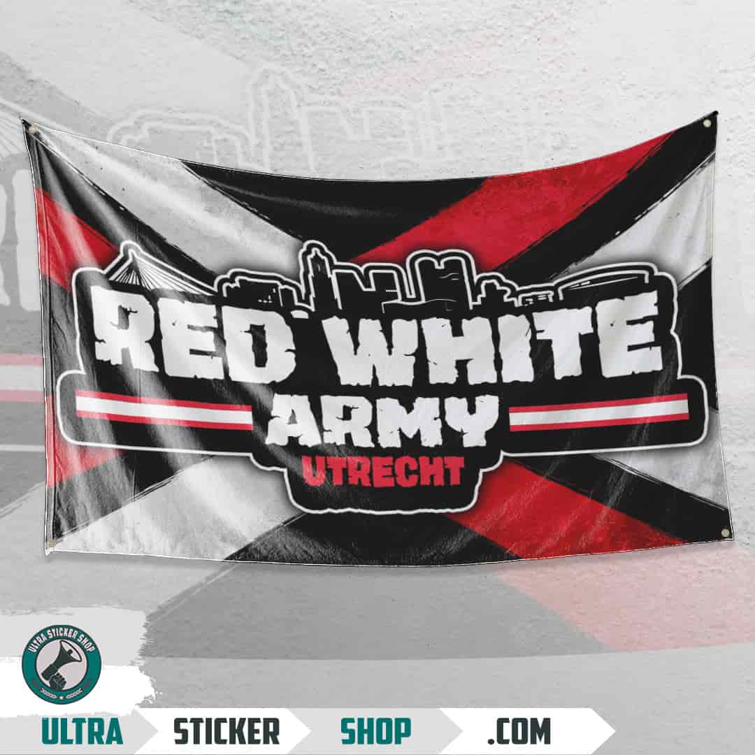 Red white army Flag