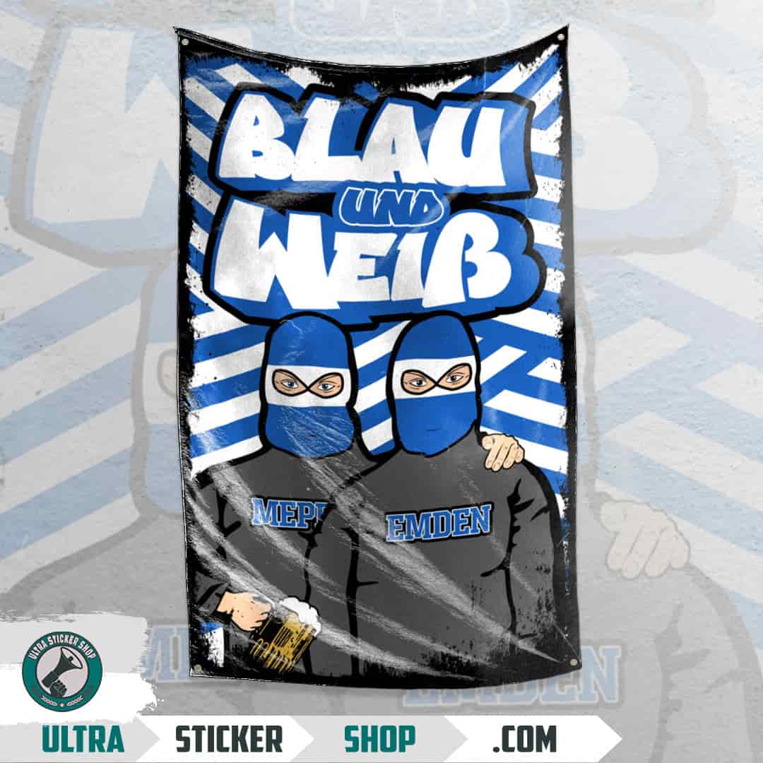Blau und Weiß Flag