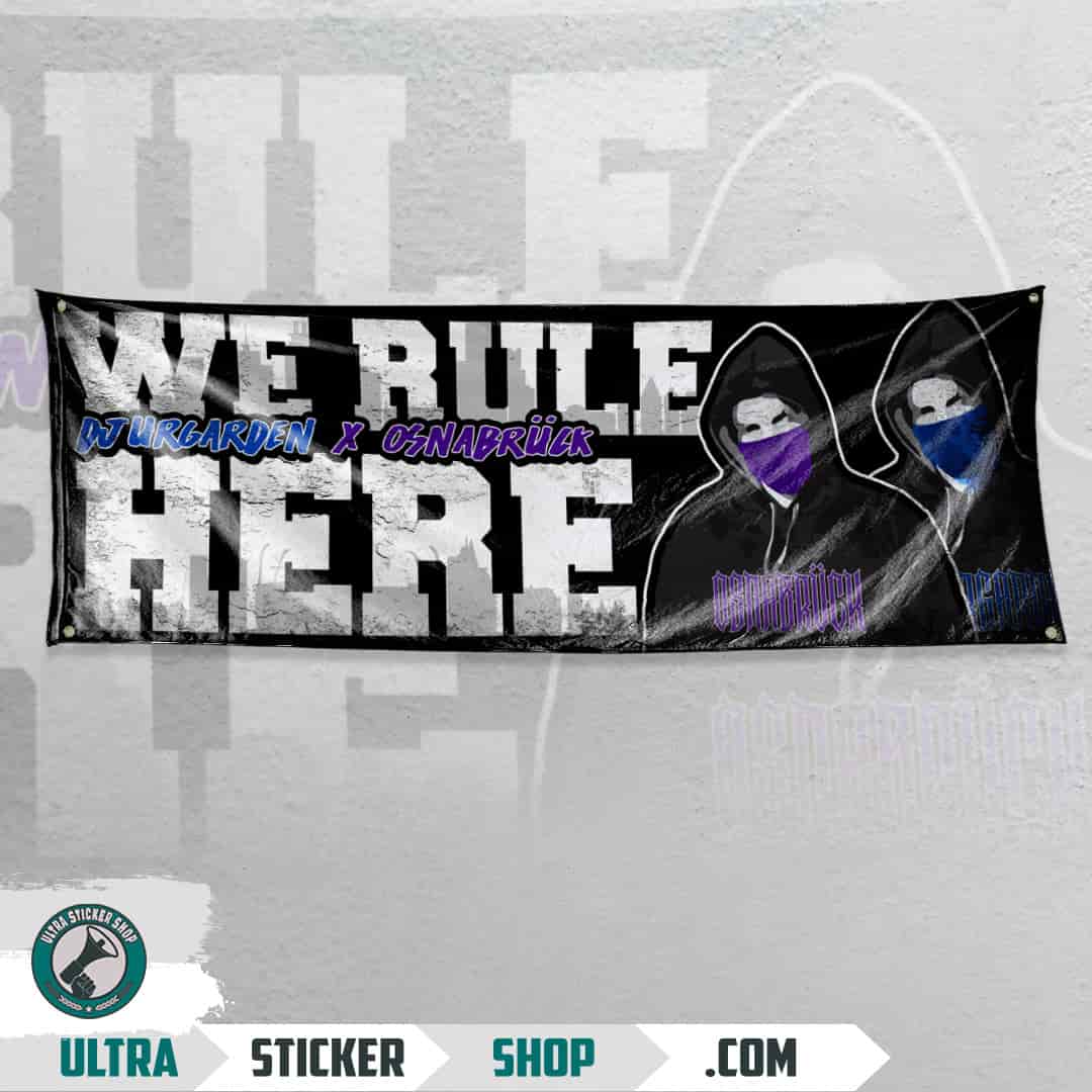 We Rule Here Djurgarden x Osnabrück Flag