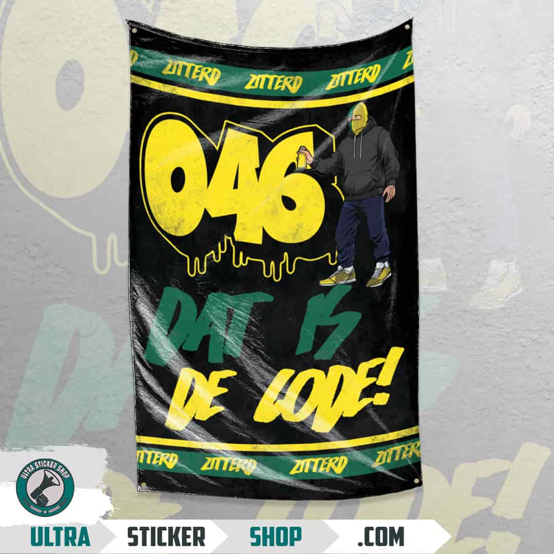046 dat is de code! Flag