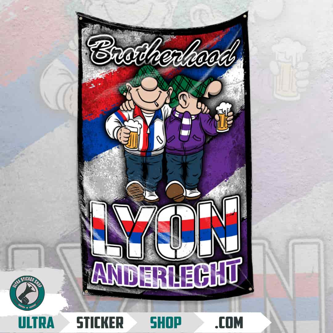 Brotherhood Lyon Anderlecht Flag