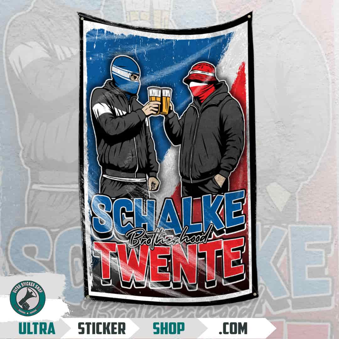 Schalke Brotherhood Twente Flag