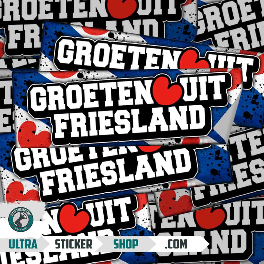 Groeten uit Friesland Stickers