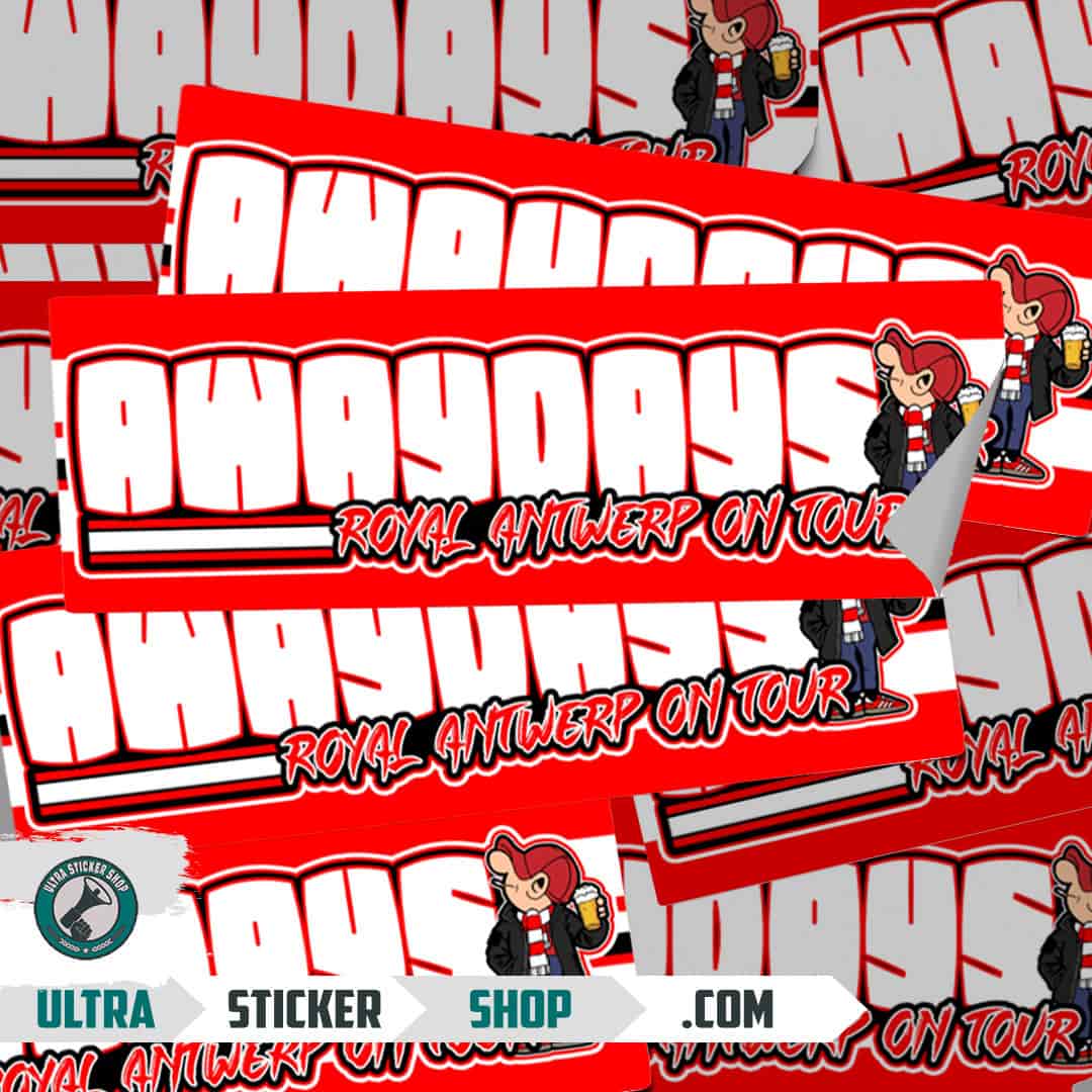 Awaydays Royal Antwerp on tour Stickers