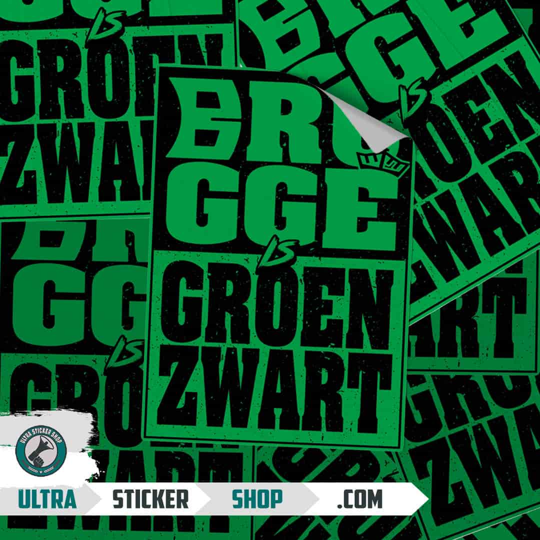 Brugge is groen zwart Stickers