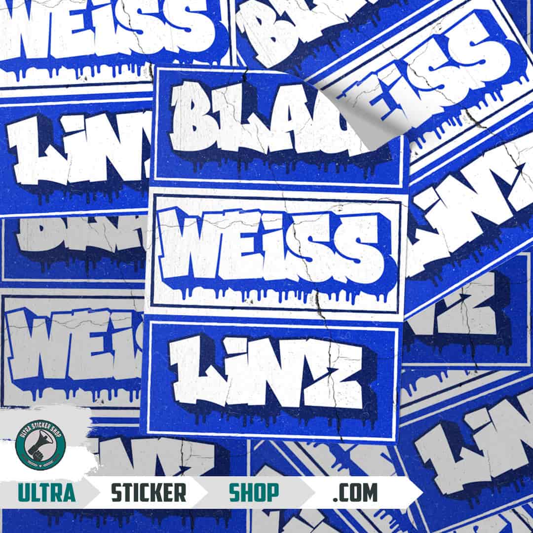 Blau weiss Linz Stickers