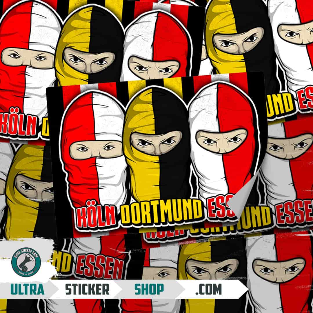 Köln X Dortmund X Essen Stickers