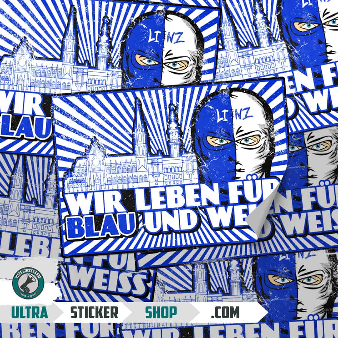 Wir Leben für blau und weiss Stickers