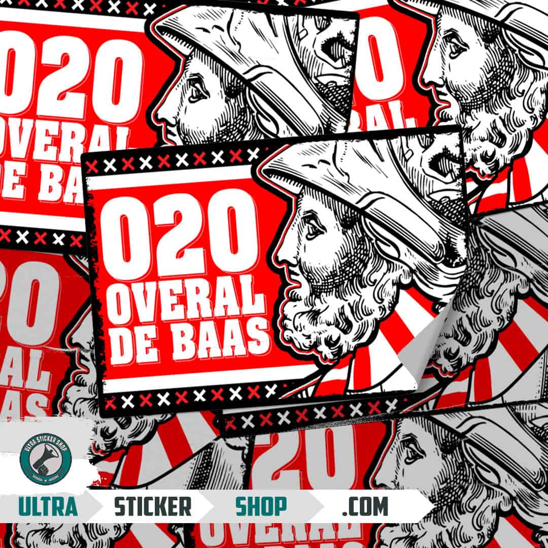 020 overal de baas Stickers