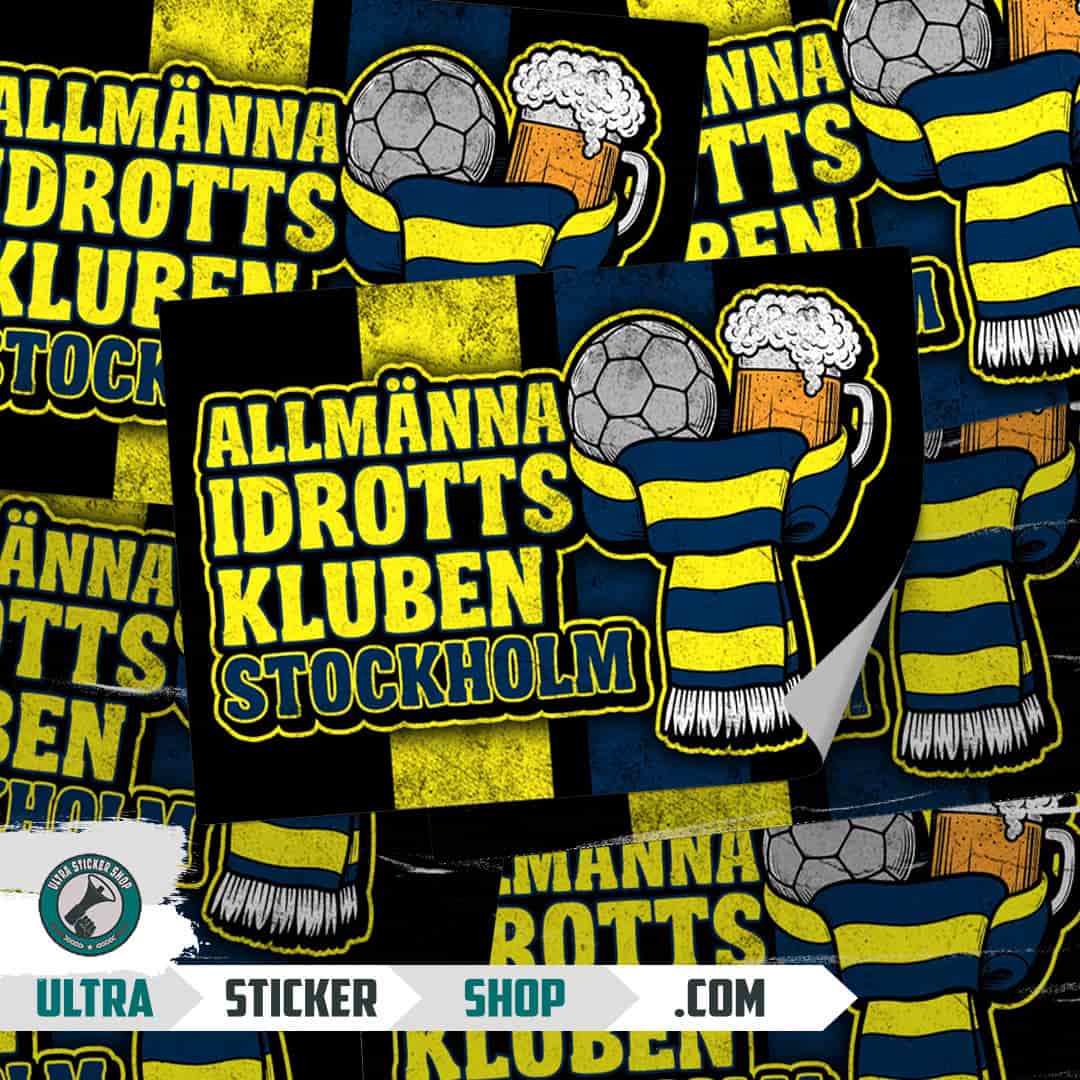 ALLMÄNNA IDROTTSKLUBBEN STOCKHOLM Stickers